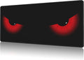 Mouse Pad Large Evil Eyes Non-Slip Game Desk Mat with Stitched Edge Laptop Keyboard Desk Pad for Work Home Gaming (35.4 x 15.7 Inches)