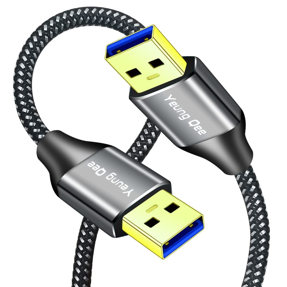 USB 3.0 A to A Male Cable 20 ft,Super Speed Type A Male to Male Cable USB 3.0 Double End USB Cord for Hard Disk, Cameras,Laptop Cooler, DVD Player and More (20FT/6M)