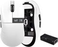 Chilkey Glacier LW 8K M Wireless Gaming Mouse with Screen - 49g Super Lightweight - Dual 8K Polling - Maximum 30000 DPI - Optical Switch - Tri-Mode 2.4G/USB-C/Bluetooth 5.2 - White