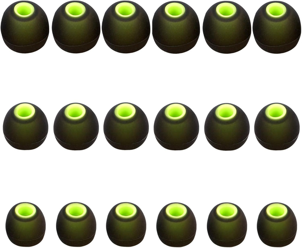 Silicone Replacement Earbud Tips Earbud Covers Fit for in-Ear Headphones (Inner Hole 3.8mm -5.1mm) Earbud Replacement Tips Earbud Rubber Tips 9 Pairs S/M/L