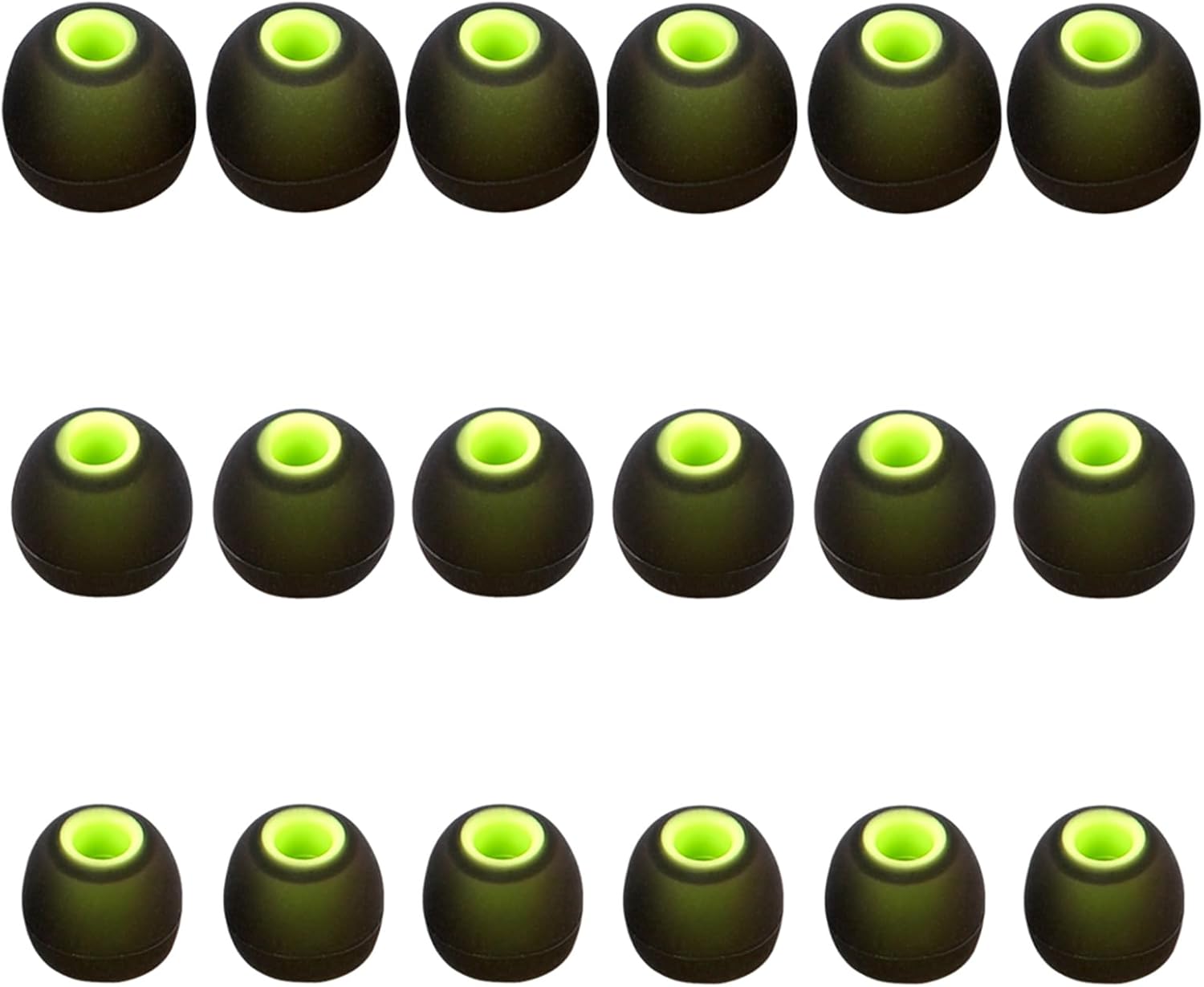 Silicone Replacement Earbud Tips Earbud Covers Fit for in-Ear Headphones (Inner Hole 3.8mm -5.1mm) Earbud Replacement Tips Earbud Rubber Tips 9 Pairs S/M/L