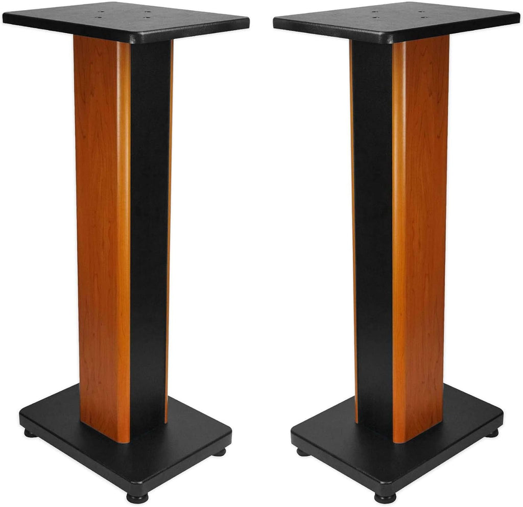 Rockville 28" 2-Tone Bookshelf Speaker Stands Surround Sound Home Theater (RHT28C)
