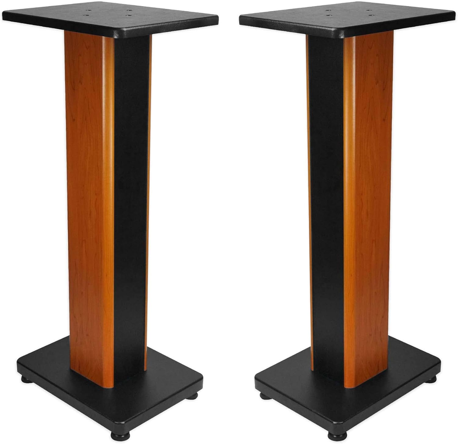 Rockville 28" 2-Tone Bookshelf Speaker Stands Surround Sound Home Theater (RHT28C)