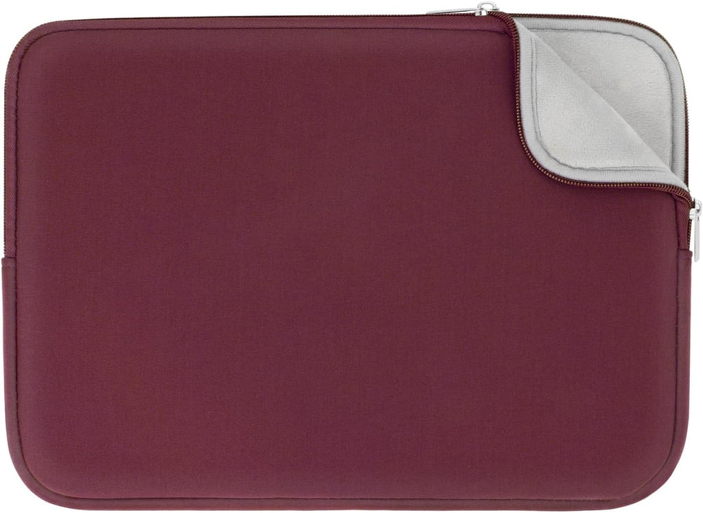 RAINYEAR Laptop Sleeve Case Compatible with 13.3 Inch Notebook Computer Tablet Chromebook 14" MacBook Pro M1 M2 M3 M4 Pro/Max Soft Cover Protective Case Zipper Carrying Bag (Red, Upgraded Version)