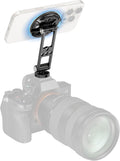 SMALLRIG Magnetic Metal Phone Mount with Cold Shoe Mount, Adjustable Rotatable Phone Tripod Holder Adapter for iPhone 17/16/15, Camera Monitoring, Tripods, Stabilizers - 5156
