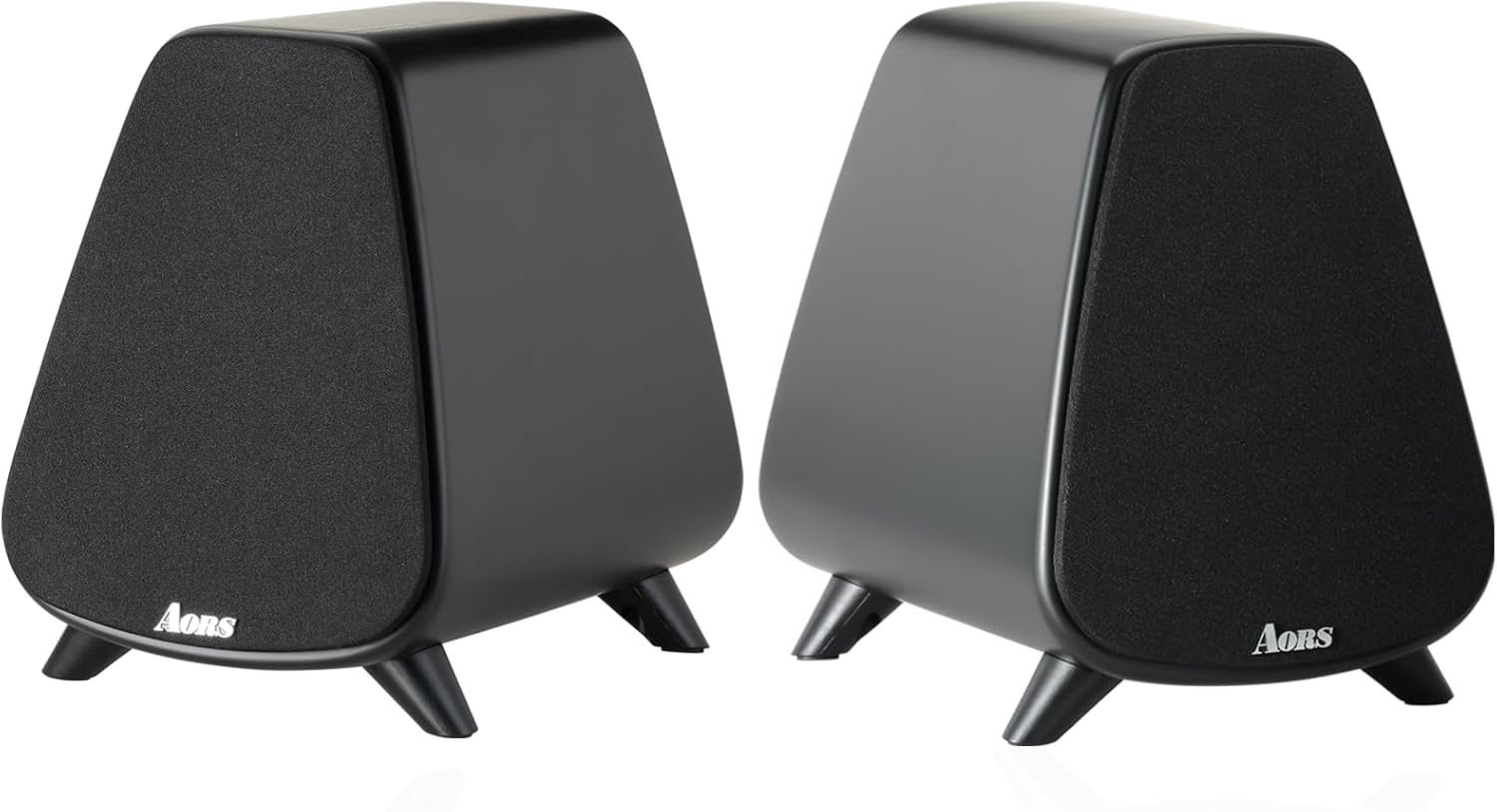 AS31 Active Bookshelf Speakers – 80W RMS 2-Way Stereo / 3″ Long-Stroke Woofer & 20 mm Silk Dome Tweeter – Bluetooth 5.3, RCA + Optical Inputs, Sub-Out & Remote Control – Wooden（Black）