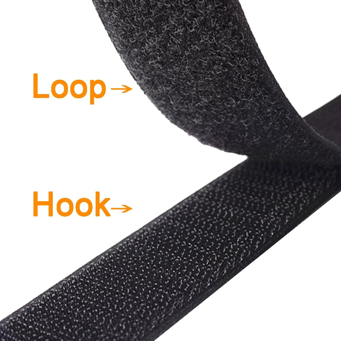 8"12"18"24"30" Hook and Loop Fastening Cable Strap - 30 Pack Reusable Nylon Extend Securing Strap - Adjustable Cinch Strap with Buckle