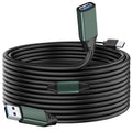 Kumiho 100FT USB 3.0 Extension Cable with Extension Chipsets Signal Booster Active Type A Male to A Female for PlayStation, Xbox, Keyboard, Mouse, USB Flash Drive, Printer, Camera and More