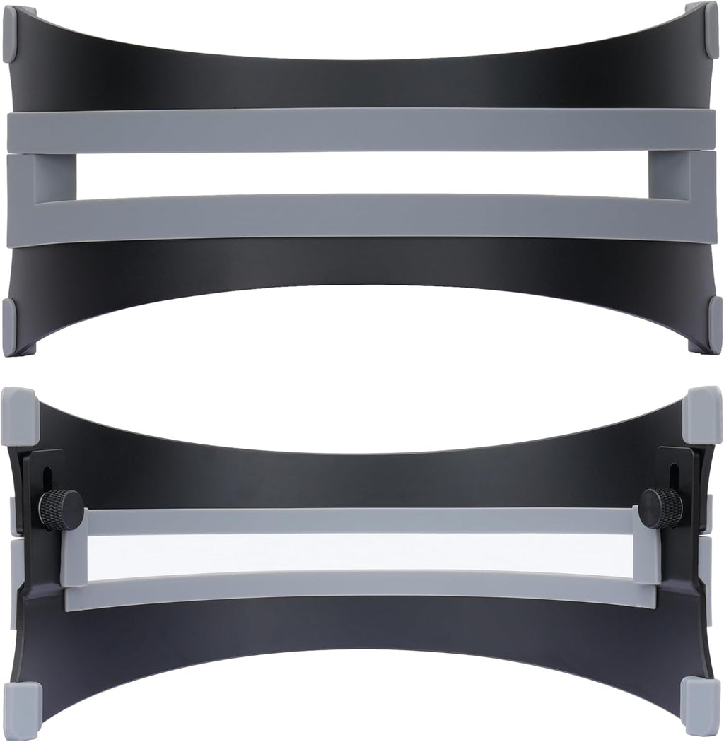 Adjustable Vertical Laptop Stand - 6061 Aluminum, CNC Precision, Anodized Finish, Fits All Laptops Including 17-inch, Ventilated Design, Anti-Slip Silicone Pads, ARC Shaped Stands