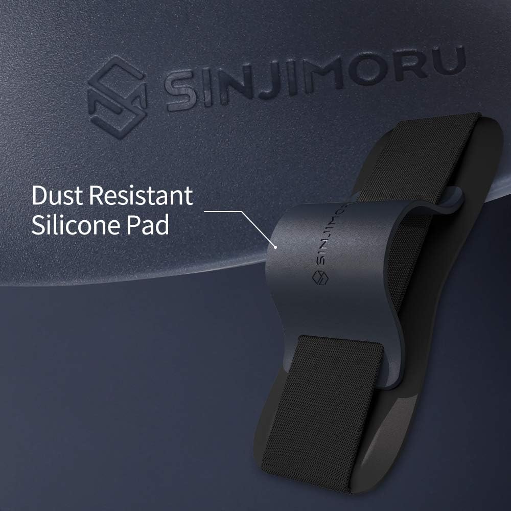 Sinjimoru Phone Grip with Silicone Band – Comfortable One-Hand Holder & Kickstand for Smartphones, Tablets, and eReaders for iPhone, Android, and Kindle Sinji Grip Silicone Clementine