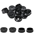 25 Pcs Cable Grommet, Snap Bushing 1-1/8" (28 mm) Mounting Diameter, Flexible Petal-Shaped Buckle Round Nylon Desk Grommet for Wires Through Countertop Cord Organizer and Protection, Black