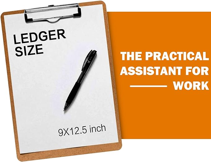 Clipboards, HERKKA 32 Pack Hardboard Office Clipboards Low Profile Clip - Image 6