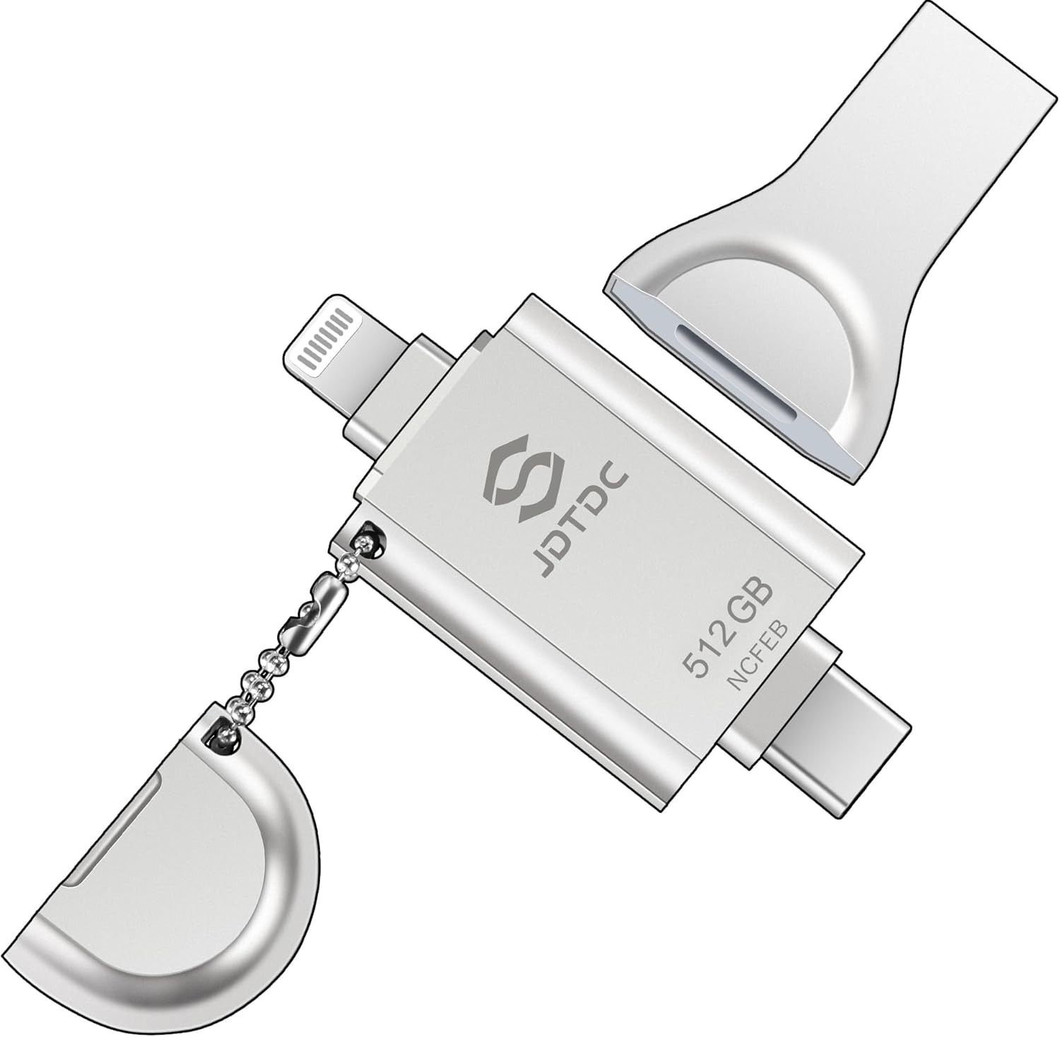 JSL JDTDC MFi Certified 512GB Photo Stick for iPhone USB C Flash Drive External Storage for iPhone 16/15/14, iPad, Android Memory Expansion, Phone-Picture-Saver Portable Thumb Drive for Photos Videos