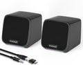 Computer Speakers,Computer Speakers for Desktop PC,Desktop Speakers,Small Computer Speakers USB Powered 3.5mm Aux Speaker for PC,Laptop,Tablet,Phone