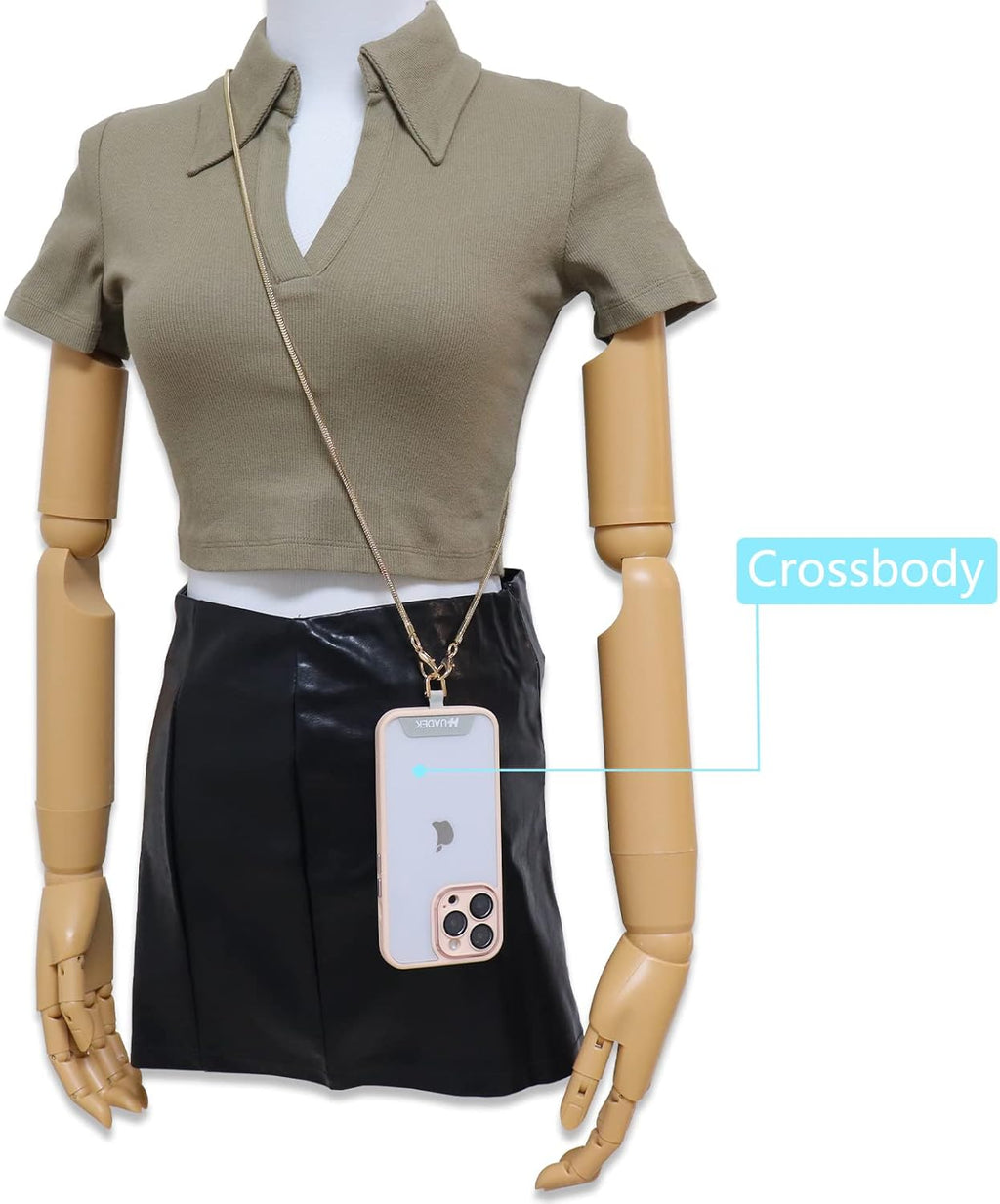 Snake Chain Phone Strap Universal phone lanyard phone strap connector (Snake-Chain（Light gold） G5)