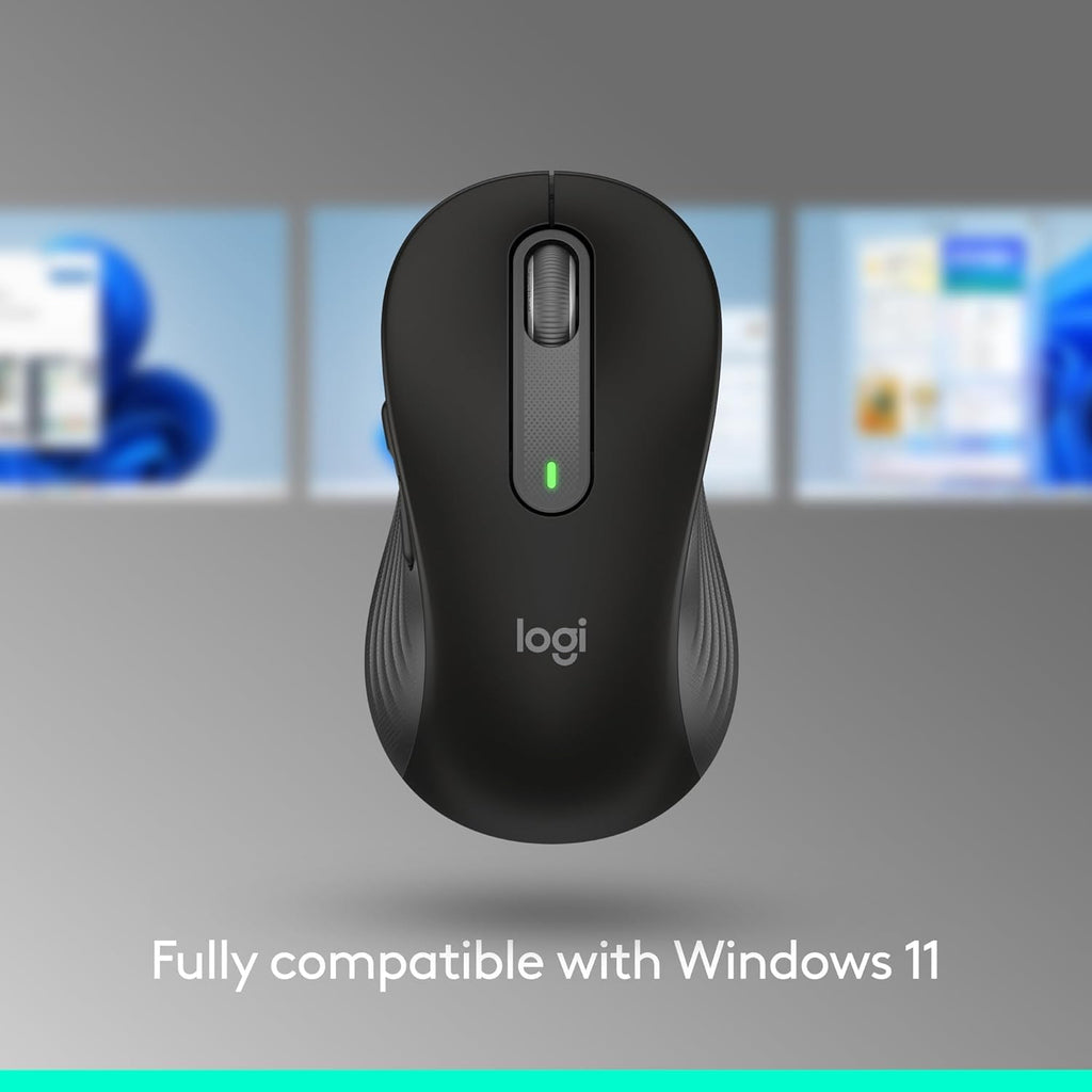 Logitech Wireless Mouse Signature M650 - Small to Medium Sized Hands, Right Handed, 2-Year Battery, Silent Clicks, Customizable Buttons, Bluetooth, PC/Mac?Chromebook - Black