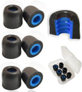 Small Earbuds Memory Foam Tips Fit 5mm-7mm Anti-Slip Isolation Noise Replacement Earbuds Tips for in-Ear Earphones with Storage Box