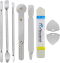 Spudger Pry Tool Kit 8 Piece Opening Tool, Metal Spudger Tool Kit, Ultra-Thin Prying & Open Tool for iPhone, Laptop, iPad, Cell Phone, MacBook, Tablet, Computer, Electronics Repair