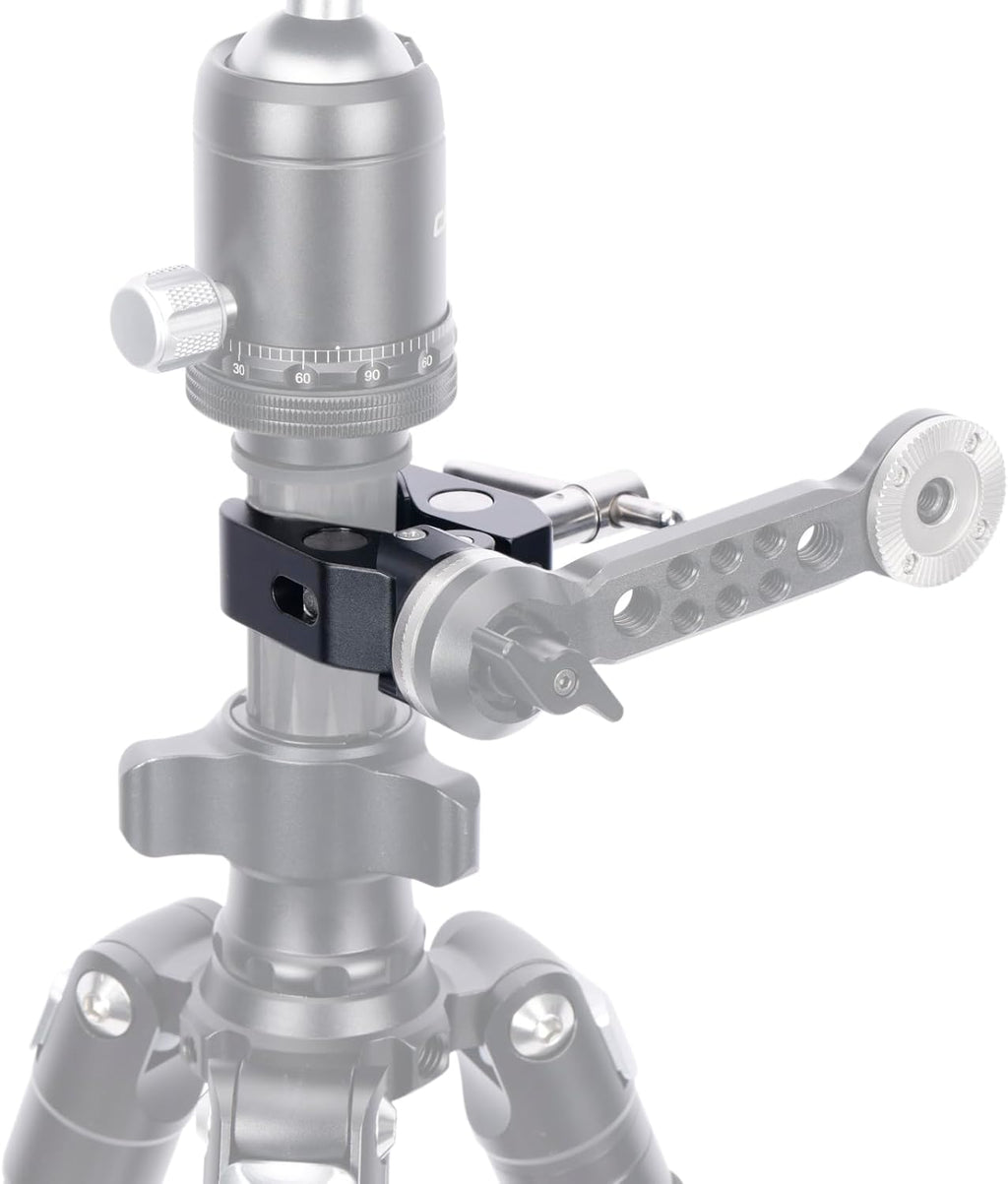 NICEYRIG Super Clamp to Rosette Mount Adapter, Maximum 50mm Adjustable Jaw Applicable for Desk Tripod Monopod Studio Light Stand - 593
