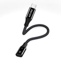 AGVEE 2 Pack 4 inch Lightning Female to USB C Male PD Adapter, 27W Fast Charger Charging Comverter for iPhone 15 16 Plus Pro Max Carplay, Samsung S25 S24 S23 S22, Not for Audio, Black