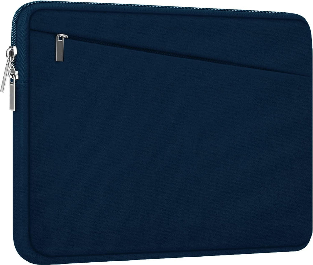 Laptop Sleeve Case, 15.6 inch, Durable Computer Carrying Bag Protective Case Briefcase Handbag with Front Pocket, Slim Laptop Cover for 15.6 Inch HP, Dell, Lenovo, Asus, Notebook, Blue