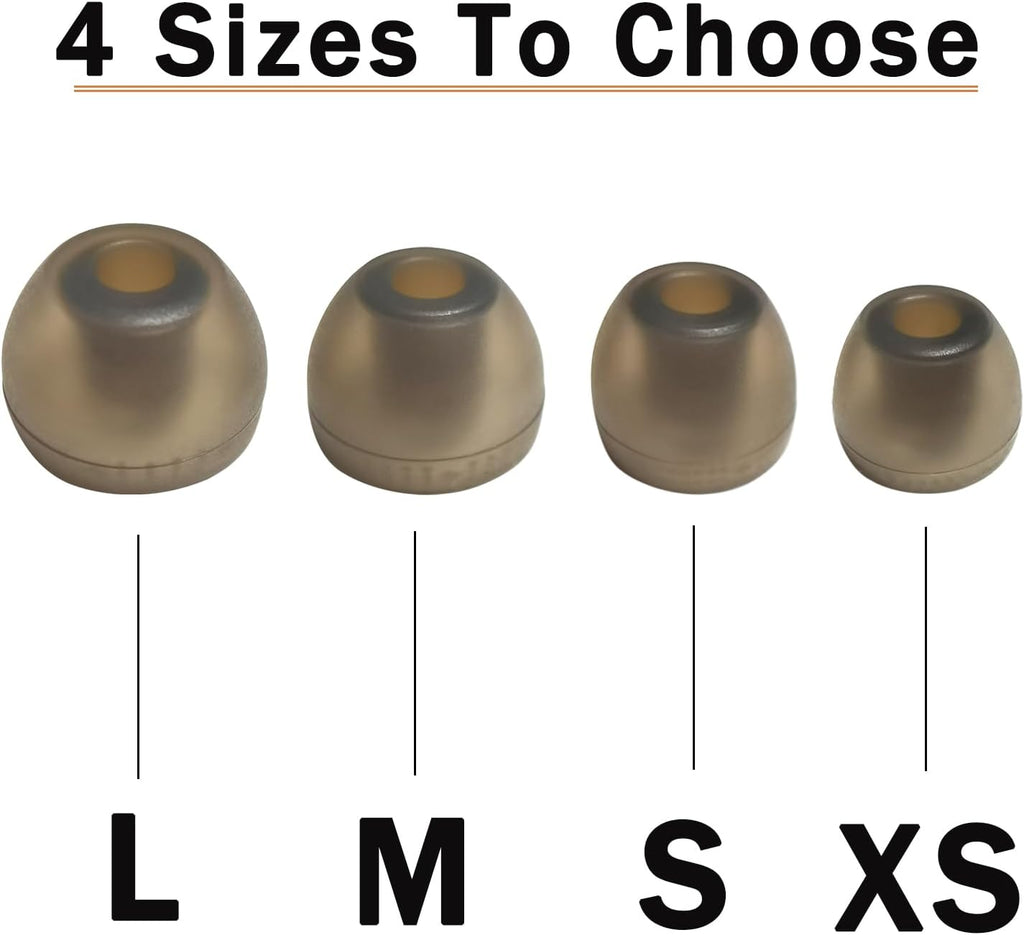 Silicone Replacement Ear Tips for Sony 1000XM5/1000XM4/LinkBuds S/WF-C500/WF-C700N/WF/WI/XBA Earbuds, 4 Pairs
