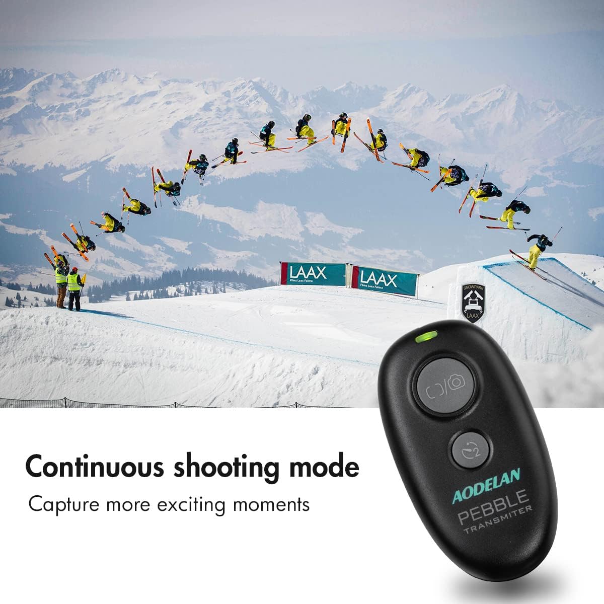 Camera Wireless Shutter Release Remote Control for Sony a7III, a9, a7RIII, a7RII, a7M3,a7M2, a7sII, A6000, HX300, RX100ii, RX100 V(A), RX100 VI, a850, a55, a67, a77, a99; Replace RM-L1AM and RM-SPR1