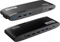 WAVLINK DisplayLink Docking Station 3 Monitors, USB-C Laptop Dock Dual 2K + 4K for Mac & Windows, 13-in-1 with 100W Charging, 3 HDMI, 5 USB Ports, Ethernet, SD/TF, Audio
