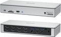 WAVLINK DisplayLink Laptop Docking Station - Quad Monitor 5K/4K @60Hz, 100W Charging - Thunderbolt 4/3, USB-C/A - M1 M2 Mac/Windows/Chrome/Ubuntu - 4 HDMI, 4 DP, 180W Power, SD 4.0 CR, 2.5Gbps LAN