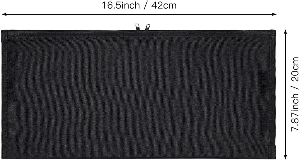Keyboard Anti Dust Bag Sleeve Pouch for 60%-80% Keys Keyboard, Logitech/Redragon/Havit/Keychron/RK ROYAL KLUDGE/MageGee/Apple Magic Universal Wireless/Wire Computer/Gaming Keyboard Case Cover-Black