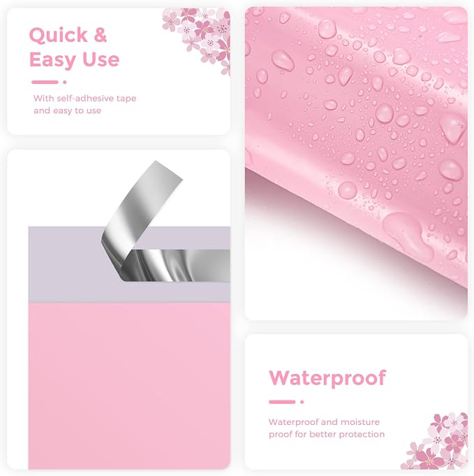 Metronic Poly Mailers 10X13 200 Pack, Strong Adhesive Shipping Envelopes - Image 3