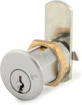 Olympus Lock DCN3 Rekeyable Cam Locks | 1-3/8" Cylinder 101 Key Lock, Keyed Alike | US26D Chrome Cabinet Locks | Grade 1 Cam Lock | Reversible Cam Lock for Doors & Drawer Lock