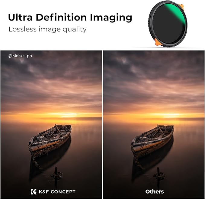 K&F CONCEPT 72mm ND4-64 ND Lens Filter Variable & CPL Polarizers Filter 2-in-1 - Image 5