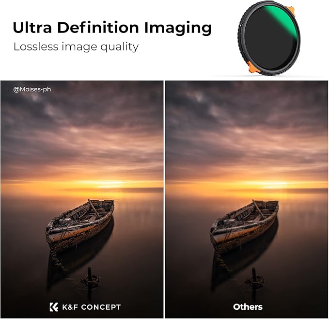 K&F CONCEPT 67mm ND4-64 ND Lens Filter Variable & CPL Polarizers Filter 2-in-1 - Image 5