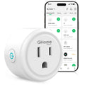 GHome Smart Plug, WiFi Smart Plugs Work with Alexa and Google Home, Smart Outlet Timer with APP Remote Control, 2.4GHz Wi-Fi Only, No Hub Required, ETL FCC Listed, White
