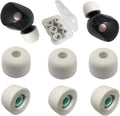 Memory Foam Eartips for Sony WF-1000XM5 Filter Screen Foam Tips for WF-1000XM5 WF-1000XM4 Earbuds Case, 3 Pairs Large Gray