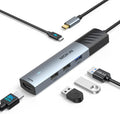 MOKiN USB C Hub, 5 in 1 USB CMultiport Adapter 8K HDMI(DP1.4 with DSC), 100W PD, 3 USB-A Data Ports, USBC Dongle for MacBook Pro/Air, iPad Pro, iMac, iPhone 15 Pro/Pro Max,XPS, Dell, Lenovo