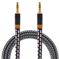 Aux Cord, Audiophile 3.5mm Stereo Audio Cable [2m (6.5 Feet), Silvered-Plated Copper core], Unbreakable and Great for Laptop, Tablets, Headphones, Cars and More.