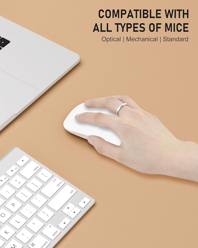 Desk Pad, 35.5" x 17" PU Leather Non-Slip Desk Mat Large Mouse Pad - Image 4