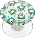 PopSockets Plant- Based Phone Grip with Expanding Kickstand, Adhesive Grip, Eco- Friendly - Translucent 8 Bit Frogs