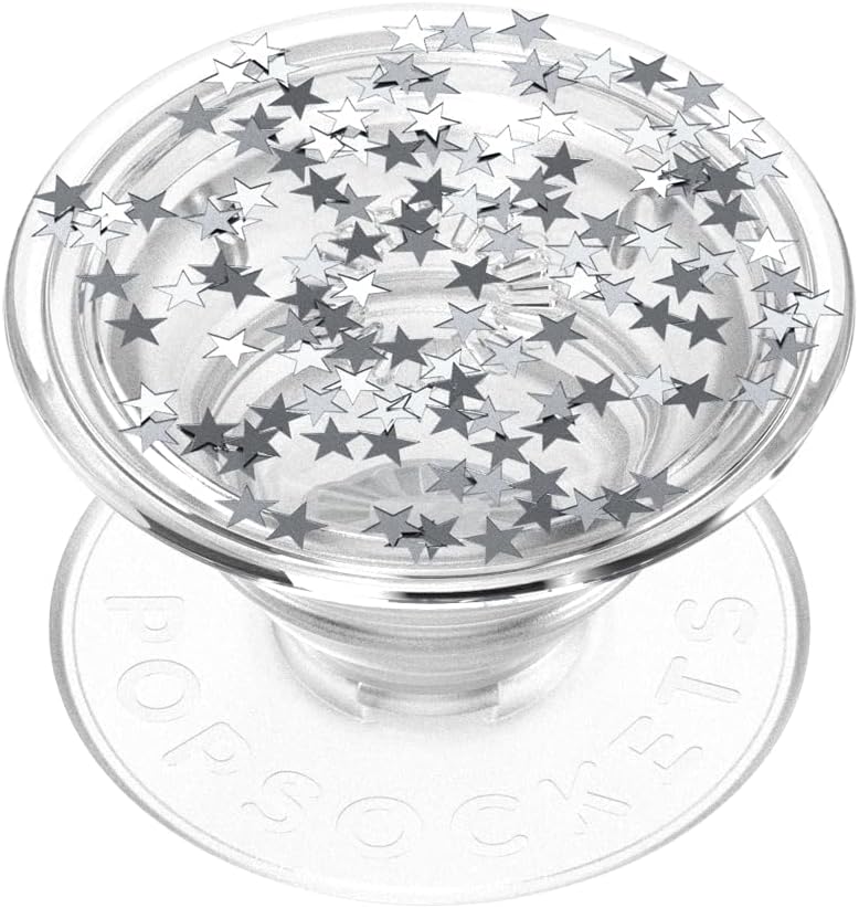 PopSockets Phone Grip with Expanding Kickstand, Adhesive Grip, Glitter PopGrip - Star Fire