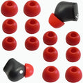 Silicone Ear Tips for Beats Studio Buds - Replacement Earbuds Cover 6 Pairs (LMS Red)
