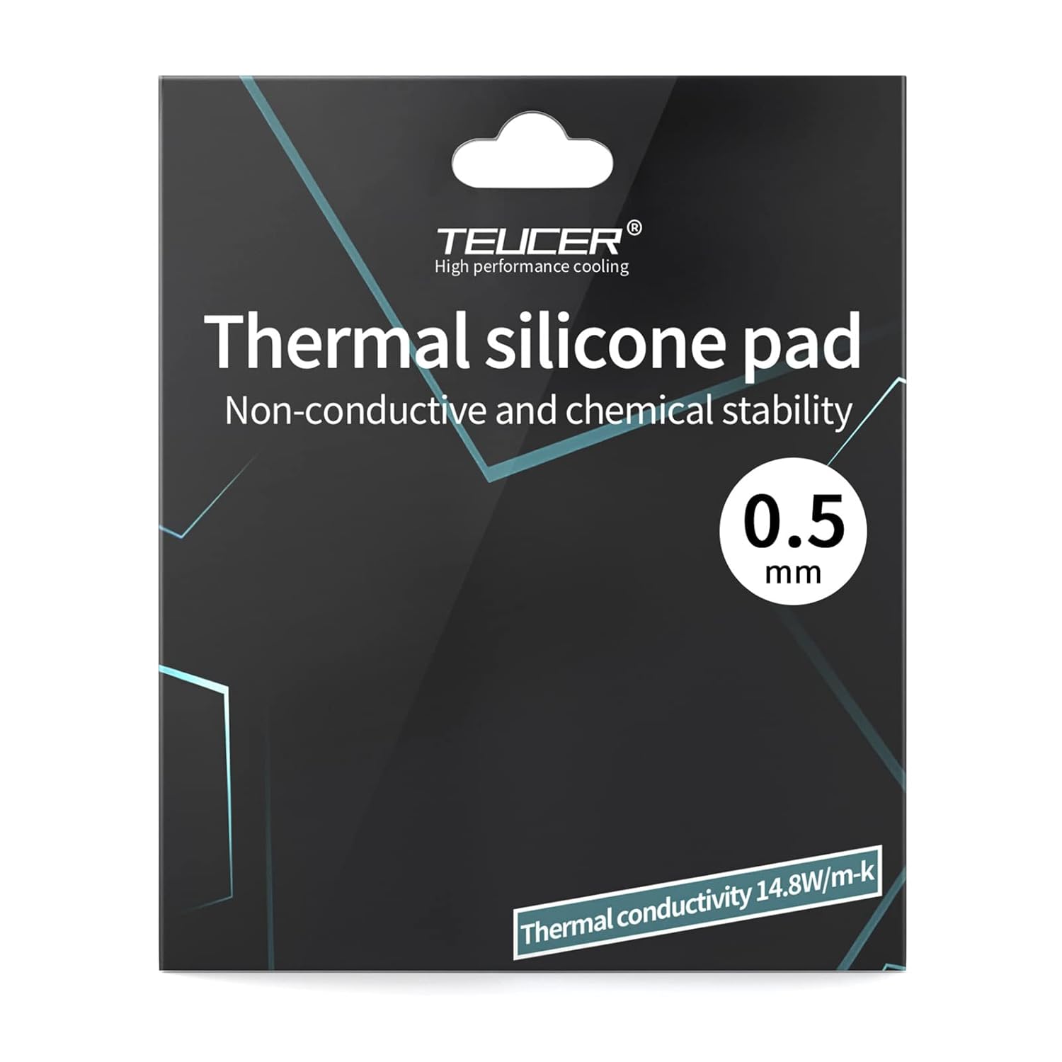 Thermal Pad 14.8 W/mK, 120x120x0.5mm, Non Conductive Heat Resistance High Temperature Resistance, Silicone Thermal Pads for Laptop Heatsink GPU CPU LED Cooler (0.5mm)