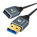 USB 3.0 Extension 6.6FT, USB Male to Female USB 3.0 Extender Cable for Webcam, Camera, Phone, USB hub, Mouse, Keyboard, Printer, Hard Drive, Headset