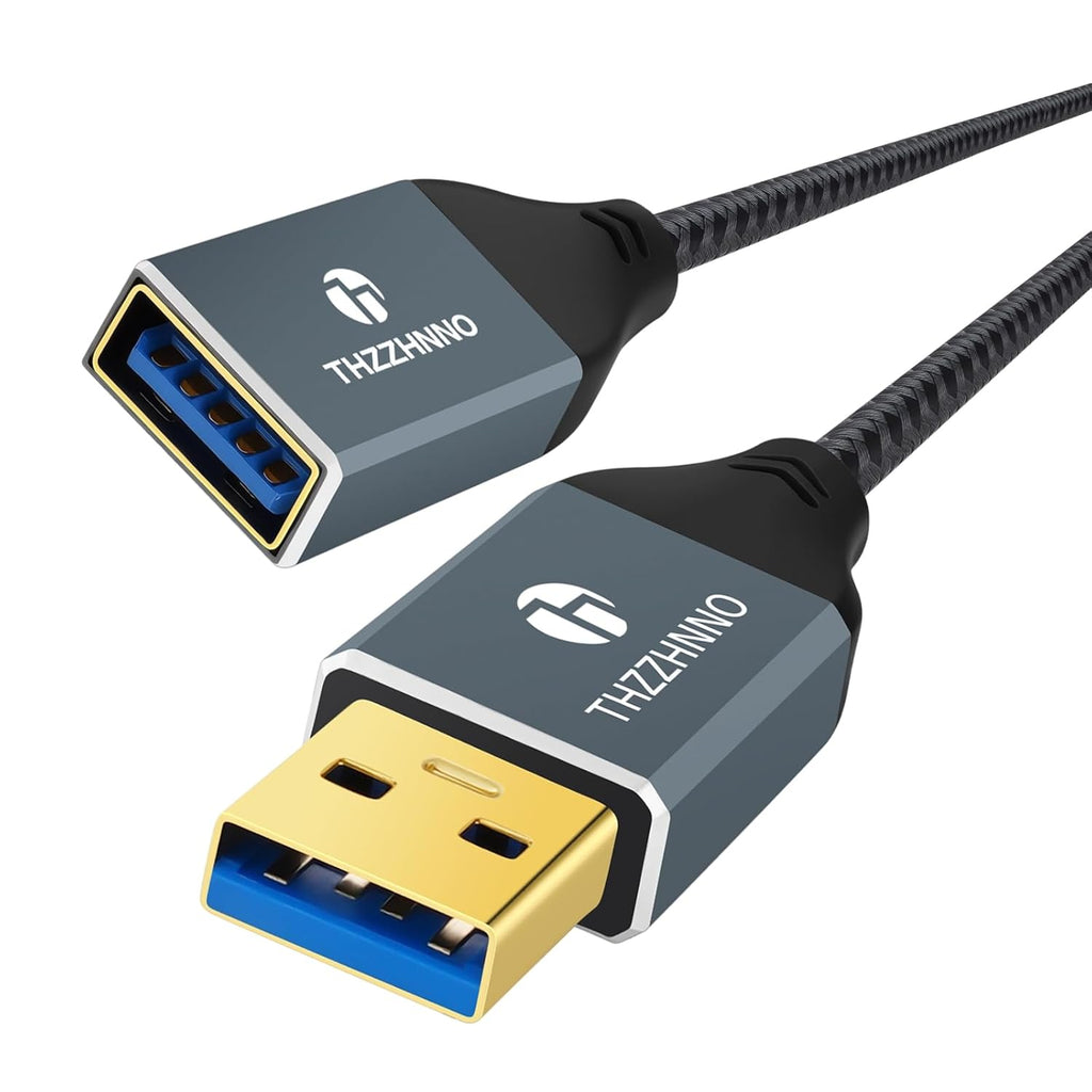 USB 3.0 Extension 1.6FT, USB Male to Female USB 3.0 Extender Cable for Webcam, Camera, Phone, USB hub, Mouse, Keyboard, Printer, Hard Drive, Headset
