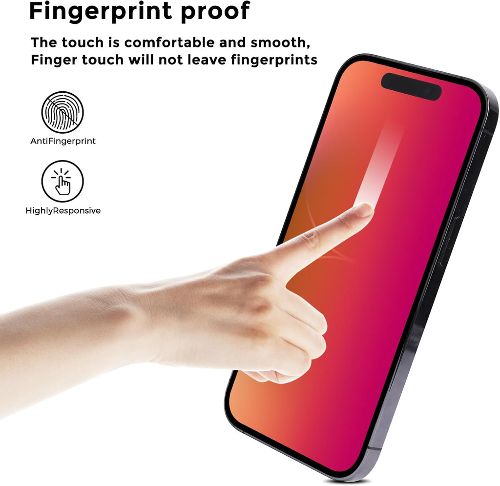Privacy Screen Protector for iPhone 16 (6.1 inch)- Flexible film, Gradient Colorful, Anti-blue light, anti-glare, filter screenultraviolet