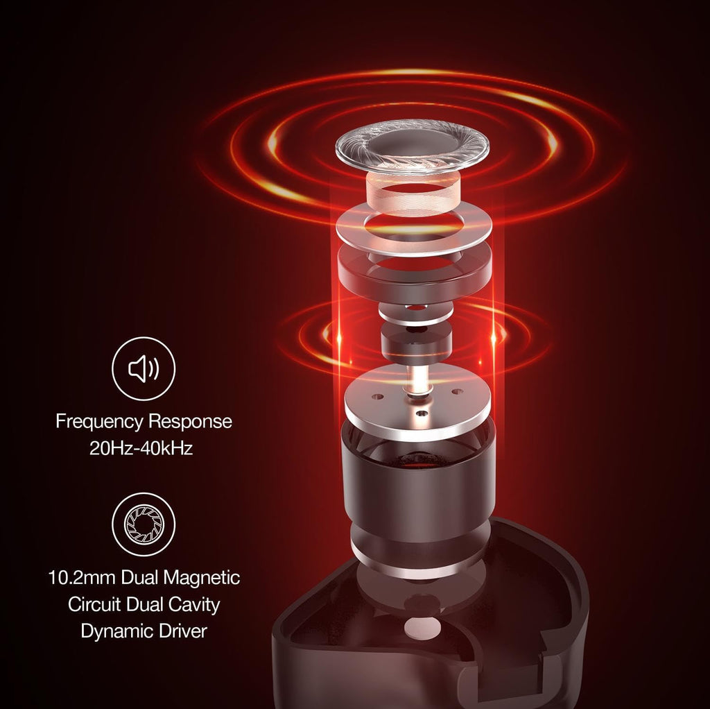 MS3 in-Ear Monitors, 2BA+1DD Hybrid IEM Wired Earphones, Includes 3 Pneumatic Tuning Filters - Exclusive Adjustable Soundstage for Instruments, Detachable Cable for Audiophile/Musician 4.4 mm