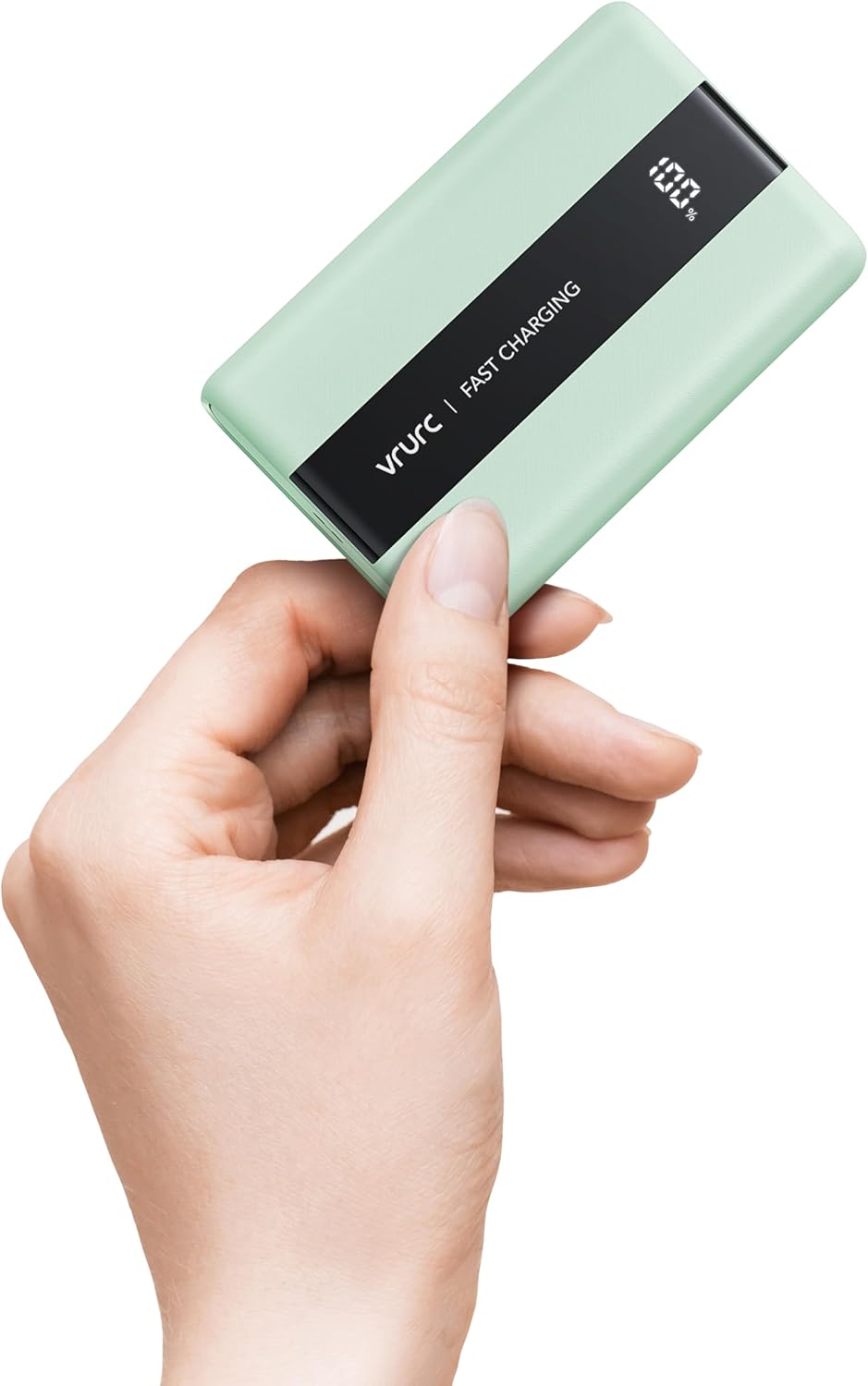 VRURC Power Bank,20000mAh Portable Charger Fast Charging,Compact Travel Essentail,4 Outputs 3 Inputs Battery Pack USB C for iPhone Series,Samsung,Android-Green