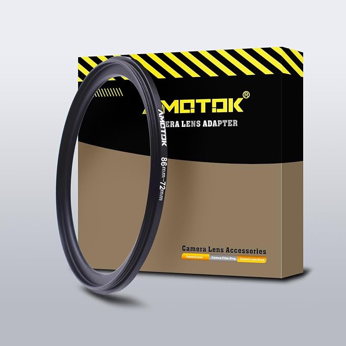 86mm Lens to 72mm Camera Lens Adapter, 86mm-72mm Filter Step-Down Ring by AMOTOK