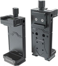 Metal Phone Tripod Mount Adapter Adjustable Phone Mount for Tripod with Arca Base Universal Metal Adjustable Clamp Phone Holder for Tripod (Quick Release Cell Phone Clip)